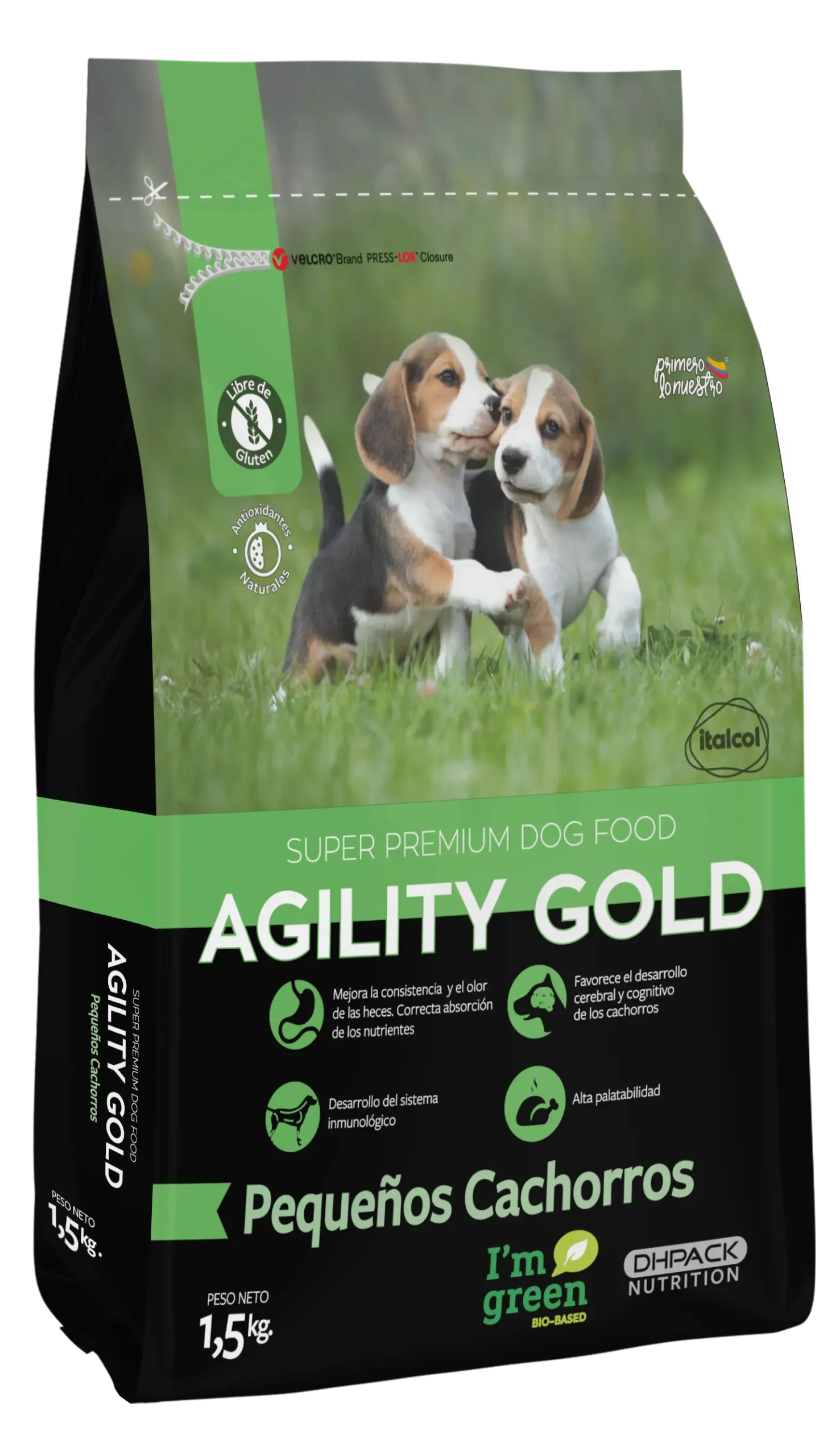 AGILITY GOLD PEQUEÑOS CACHORROS X 1.5 Kg