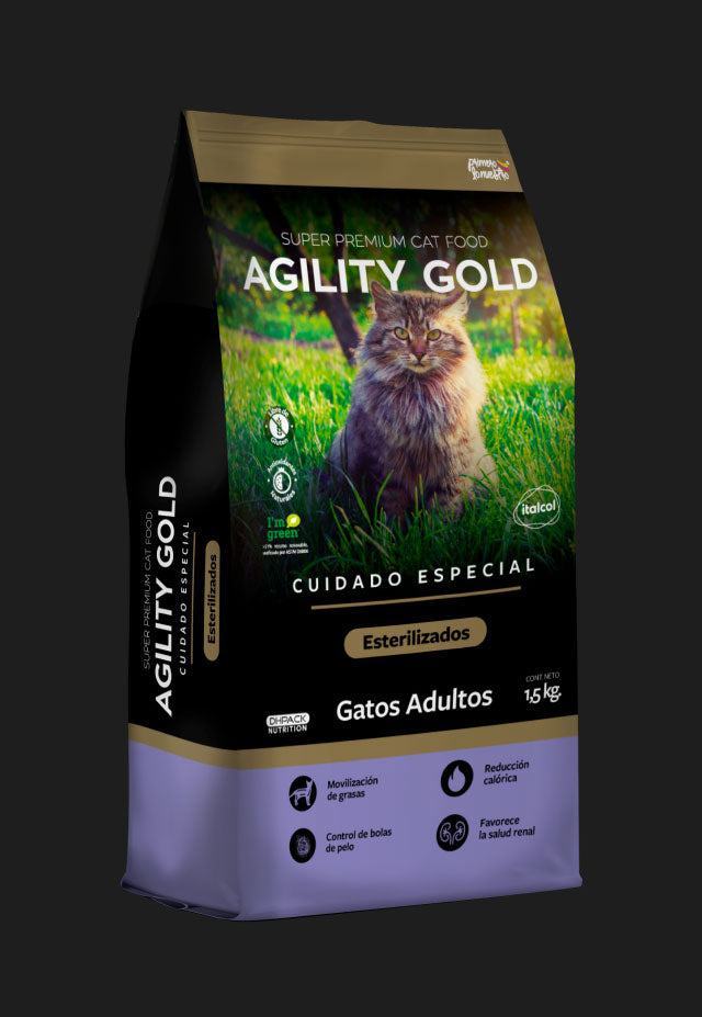 AGILITY GOLD GATO ESTERILIZADO X 3 Kg