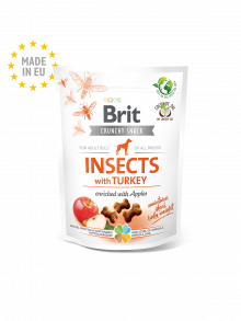 SNACKS BRIT INSECTS WHIT TURKEY AND APPLES