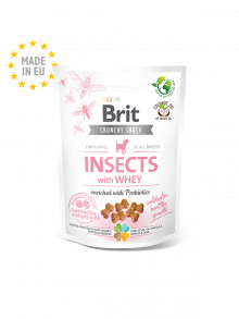 SNACK BRIT INSECT WITH WHEY ENRICHED WITH PROBIOTICS